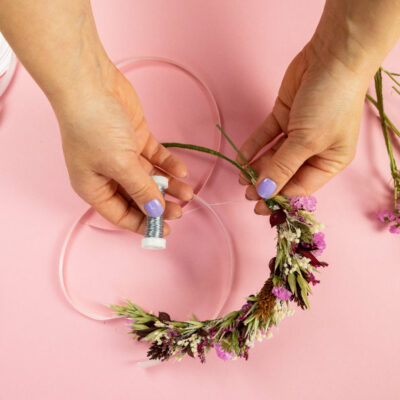 DIY Box: Blumen–Haarkranz