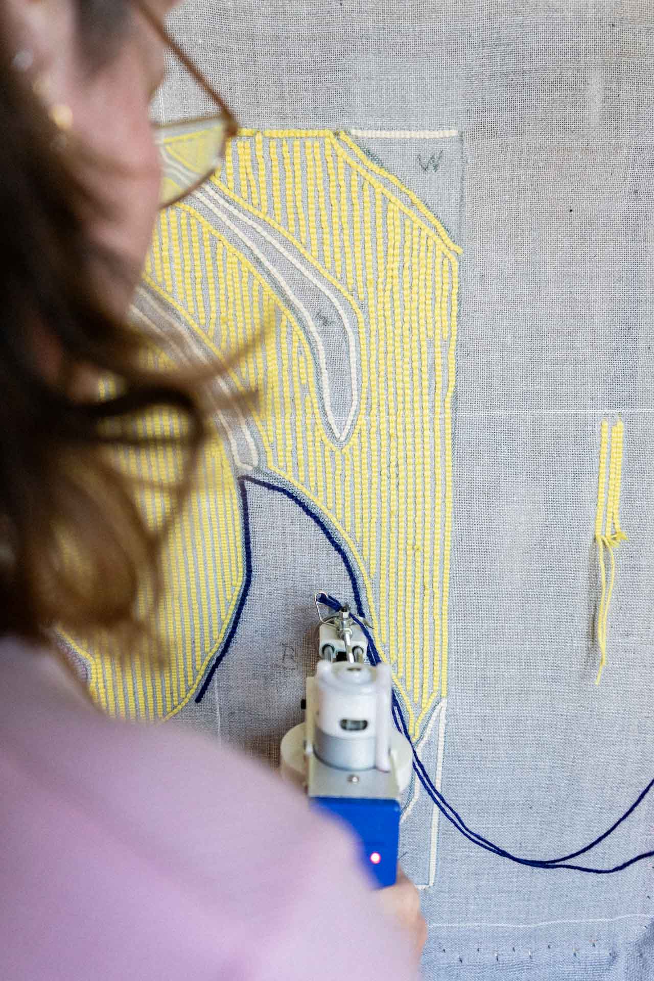 Teppich tuften Workshop Leipzig