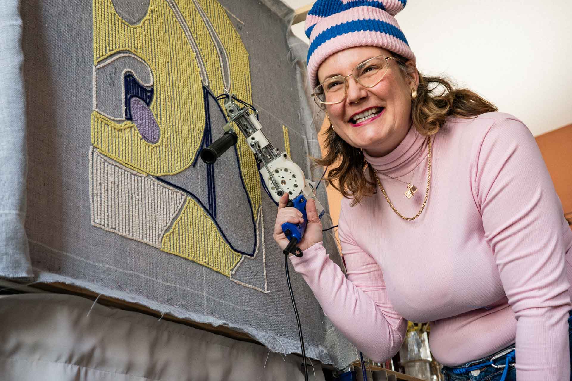Tuften lernen Workshop Leipzig