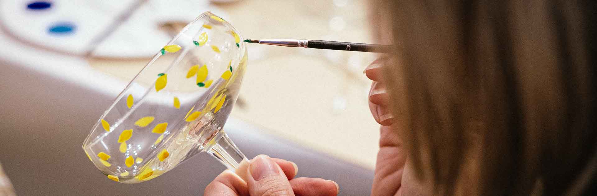 Workshop Glas bemalen Leipzig sie and paint Workshop