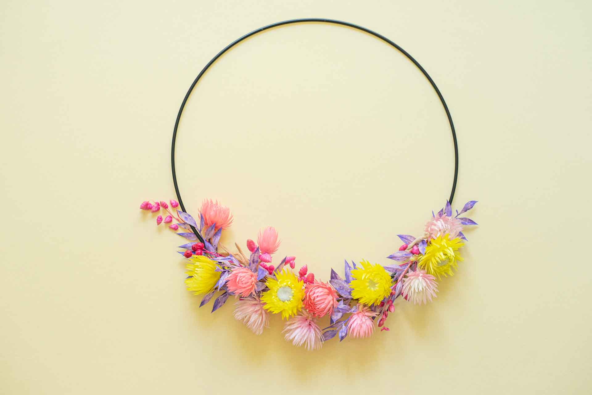 DIY Workshop Leipzig Idee JGA Blumenkranz binden