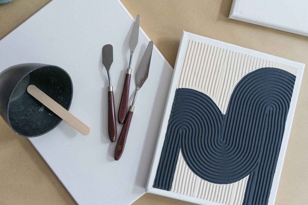 Strukturbild Kunst Workshop Leipzig Textured Art