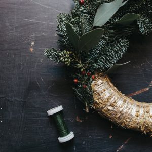 Adventskranz binden Workshop-Flamingocat Leipzig