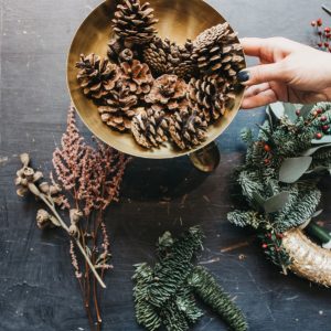 Adventskranz binden Workshop-Flamingocat Leipzig