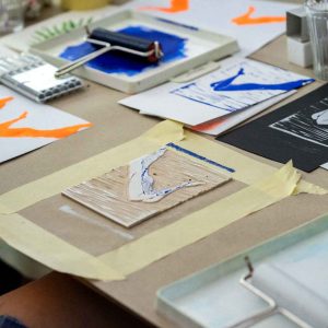 Linoldruck Workshop Leipzig Druckwerkstatt