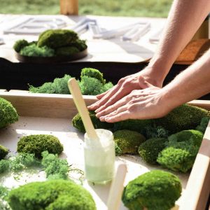 Workshop Moosbild selber machen Kurs FLAMINGOCAT